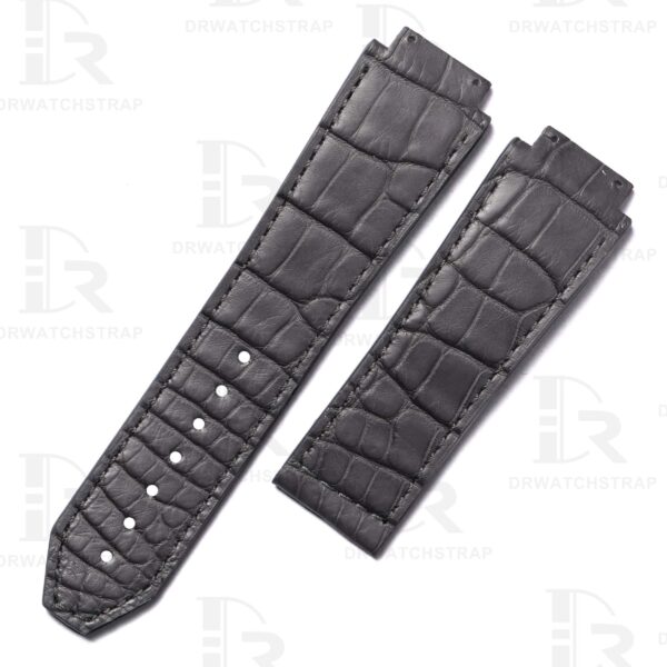 Buy Custom Hublot big bang unico strap Dark Gray leather quick release watchband one click watch band
