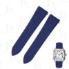 Buy Fluoro-Elastomer (FKM) Cartier Santos rubber straps 21mm Blue watchbands Replacement watch straps .jpg (3)