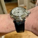 patek philippe ladies nautilus 7011 brown leather alligator watch band dr watch strap (3)