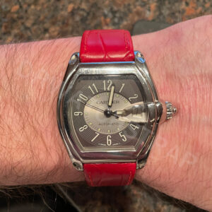 Cartier-Roadster-S-watch-rubber-band