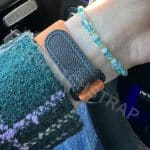 Omega canvas watch band black textile fabric strap