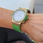 Cartier Ballon Bleu Red alligator leather watch band SG26 (2)