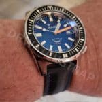 Cartier Roadster black calfskin leather watch band strap 19mm drwatchstrap