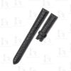 Buy Custom alligator round scale Black leather Rolex cellini vintage straps 14mm replacement watch band (1)