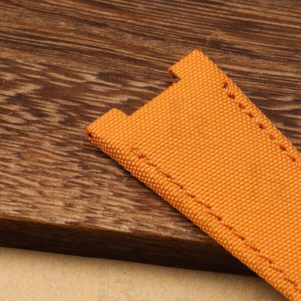 Buy Custom patek philippe Nautilus 5711 Orange Canvas Nylon leather strap 21mm 25mm replacement watchbands (3)