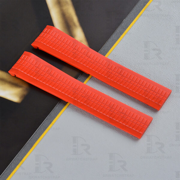 Buy Replacement Patek philippe aquanaut 5164 5167 5968 21mm men's Red rubber watch strap
