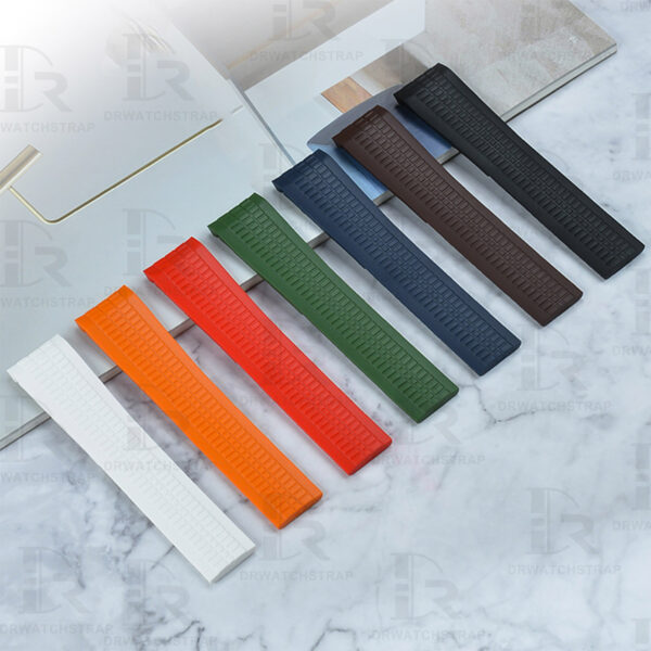 Buy Replacement Patek philippe aquanaut 5164 5167 5968 watch band 21mm men's Black rubber watch strap (1)