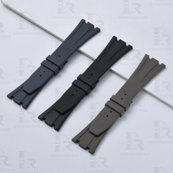 Buy Replacement audemars piguet royal oak offshore ap watch rubber clad strap Gray 15202 15450st 15300 15400st 15500st 26331 26320 26239 for sale price band (3)