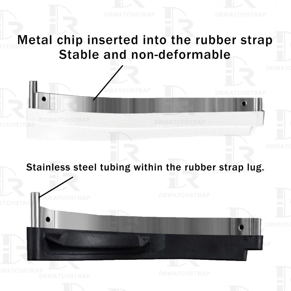 Buy replacement Rolex Submariner Daytona oysterflex rubber strap 20mm 21mm 22mm watch straps (2)