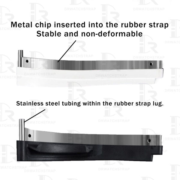 Buy replacement Rolex Submariner Daytona oysterflex rubber strap 20mm 21mm 22mm watch straps (2)