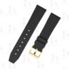 Quick release FKM rubber watch strap 18mm 19mm 20mm 21mm 22mm 23mm 24mm Black watchband