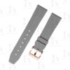 Quick release FKM rubber watch strap 18mm 19mm 20mm 21mm 22mm 23mm 24mm Grey watchbands
