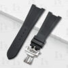 Replacement Rubber watch band 25mm patek philippe nautilus Black rubber strap (2)