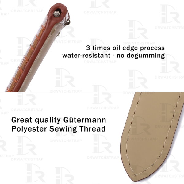 Handmade Lizard leather strap for Cartier Tank