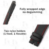 Buy Custom Black Canvas Nylon Straps IWC ingenieur Zinedine Zidane replacement watch band (2)