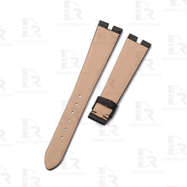Buy Custom Bvlgari B zero1 leather watch straps Black calfskin leather handcrafted watchband for sale (2)