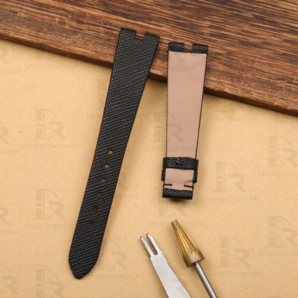 Buy Custom Bvlgari B zero1 leather watch straps Black calfskin leather handcrafted watchbands for sale (1)