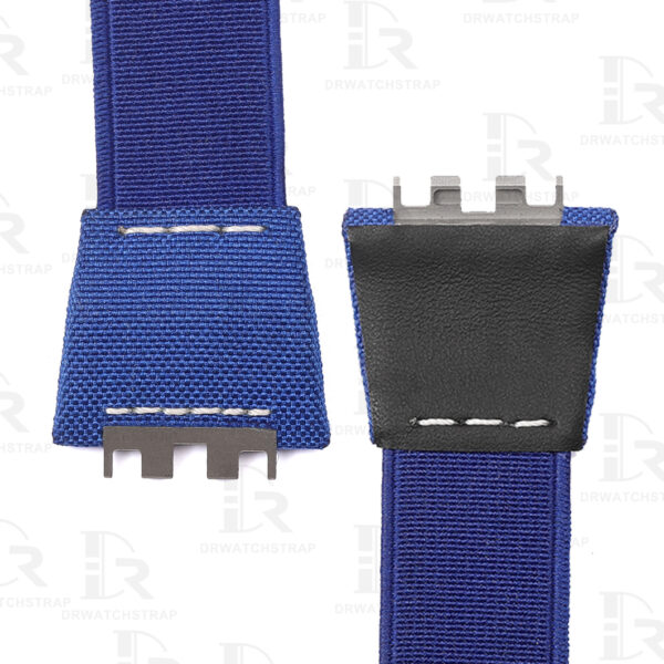 Buy Custom elastic Hublot band replacement Handmade Blue elastic watch strap for sale (2)