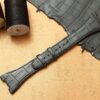 Buy Handmade Custom Black Alligator leather watch band IWC big ingenieur strap Replacement watch strap (1)