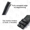 Buy Handmade Custom Black Alligator leather watch band IWC big ingenieur strap Replacement watch strap (2)