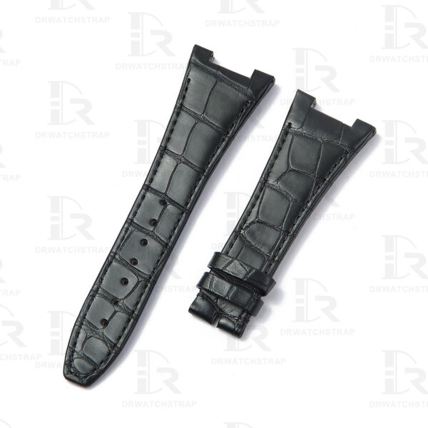 Buy Handmade Custom Black Alligator leather watch band IWC big ingenieur strap Replacement watchband (2)
