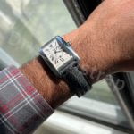 Cartier Roadster red alligator leather strap replacement watch band for sale (3)