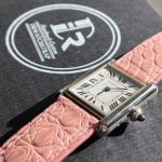 Cartier Roadster green alligator leather strap replacement watch band for sale (1)