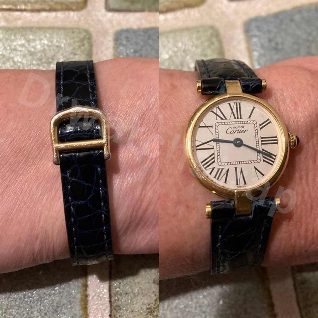 Cartier vendome Ronde Vintage watch band replacement for sale drwatchstrap (3)