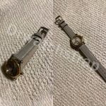 Chopard Happy Sport diamond Gray Grey Alligator leather watch band strap (1)