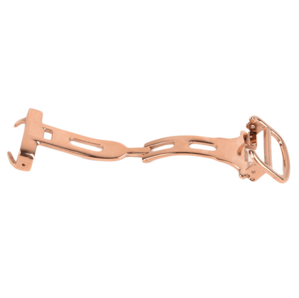 Rose gold buckle for Cartier watch double folded deployment clasp