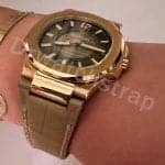 Cartier Pasha Black Alligator leather strap watch band