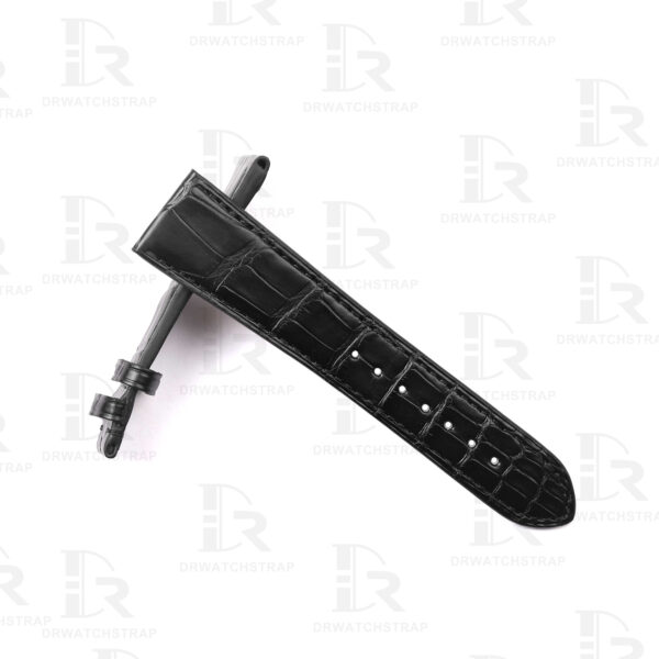 Buy Custom Black alligator leather strap Zenith el primero watch band Handmade for sale watchbands (2)