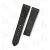 Custom Black Lizard leather watchband Cartier Santos leather strap 19mm 21mm Handmade straps for sale (1)