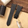 Handmade Black Canvas watchband for Girard Perregaux Laureato watch straps replacement GP 81005 for sale (1)