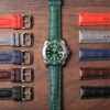 Rubber Alligator Vegan silicone watch strap replacement 20mm 21mm 22mm for luxury watches (4)
