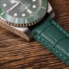 Rubber Alligator Vegan silicone watch strap replacement 20mm 21mm 22mm for luxury watches (8)