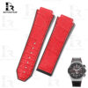 Custom Replacement Red Alligator leather watch band Hublot Classic Fusion 45mm 42mm strap Handmade watch bands for sale (1)