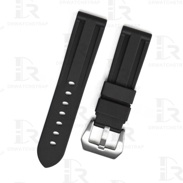 FKM rubber Panerai Rubber watch bands 22mm 24mm Replacement Black watch strap for sale (1)
