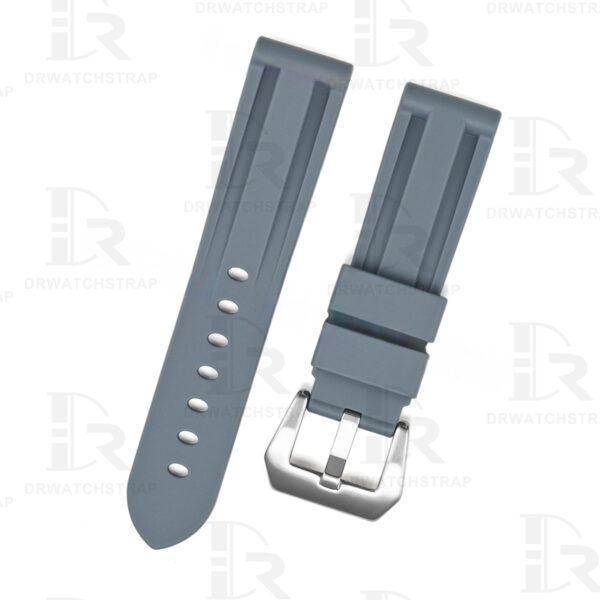 FKM rubber Panerai Rubber watch bands 22mm 24mm Replacement Grey watchband for sale