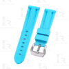 FKM rubber Panerai Rubber watch bands 22mm 24mm Replacement Ice Blue watchband for sale