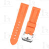 FKM rubber Panerai Rubber watch bands 22mm 24mm Replacement Orange watchband for sale