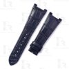 Handmade Dark blue Alligator leather watchbands for Girard Perregaux Laureato watch strap replacement GP laureato 81005 for sale (1)