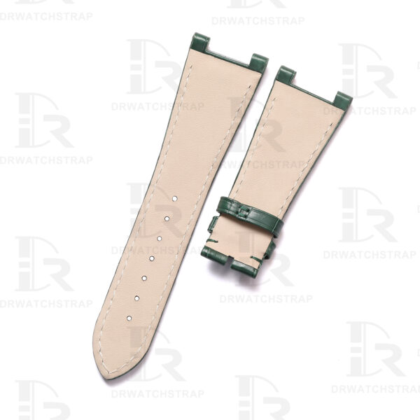 Handmade Green Alligator leather watch bands for Girard Perregaux Laureato watch strap replacement GP laureato 81005 for sale (2)
