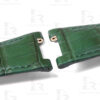 Handmade Green Alligator leather watchbands for Girard Perregaux Laureato watch strap replacement GP laureato 81005 for sale (2)
