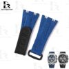 Buy custom udemars Piguet Royal Oak Offshore Diver 15710 26420 quick release Blue strap Velcro watch band Canvas handmade for sale (1)