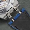Buy custom udemars Piguet Royal Oak Offshore Diver 15710 26420 quick release Blue strap Velcro watch straps Canvas handmade for sale (1)
