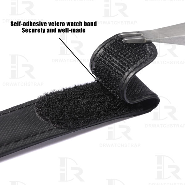 Custom replacement Black Velcro Nylon Rolex Submariner watch band 20mm Curved End straps (1)