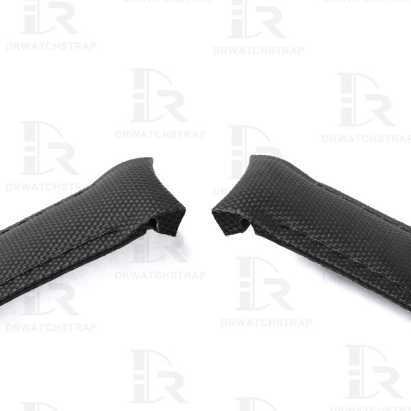 Custom replacement Black Velcro Nylon Rolex Submariner watch band 20mm Curved End straps (3)