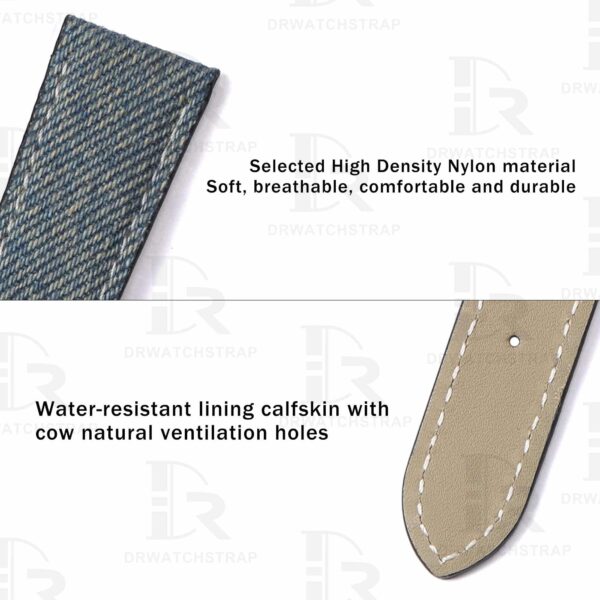 Custom Handmade Jeans strap for Patek Philippe 5330G watch band replacement for sale (3)