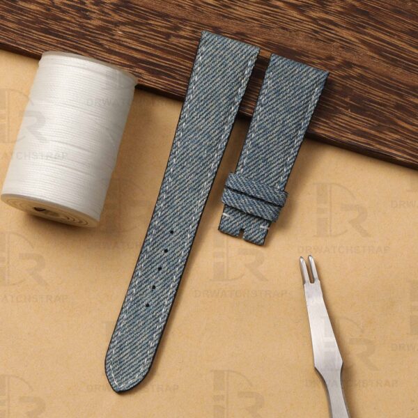 Custom Handmade Jeans strap for Patek Philippe 5330G watch bands replacement for sale (1)